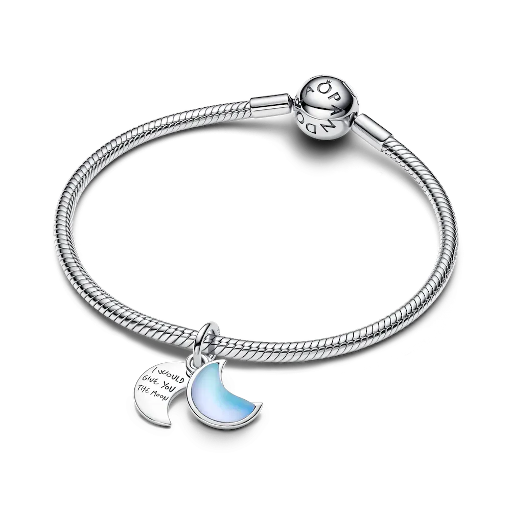 Crescent Moon Double Dangle Charm - Image 7