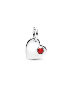 Alternative view of January Birthstone Heart Pendant Necklace