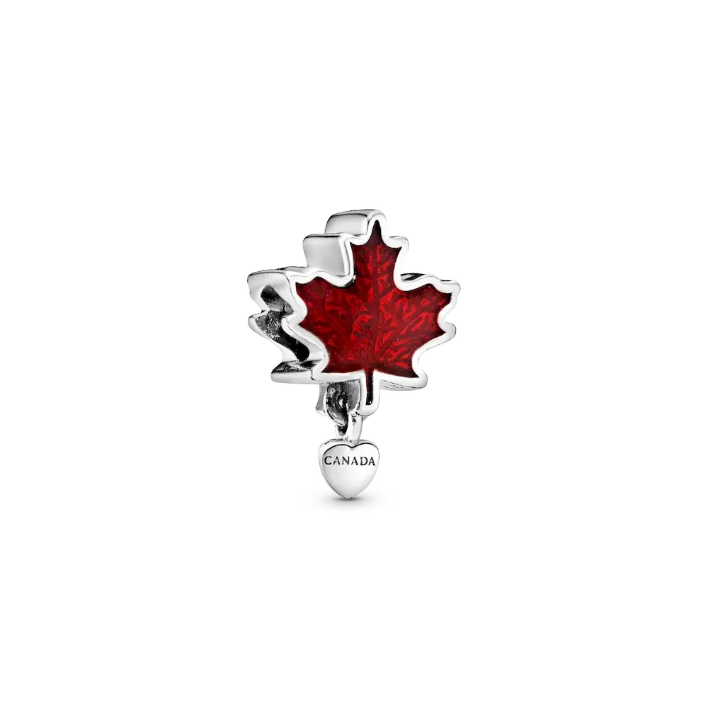 Canada Red Maple Leaf Charm