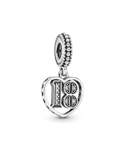 18th Celebration Dangle Charm