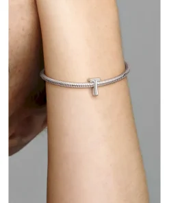 Alternative view of Letter T Alphabet Charm