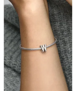 Alternative view of Letter W Alphabet Charm