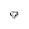 Beaded Open Heart Charm