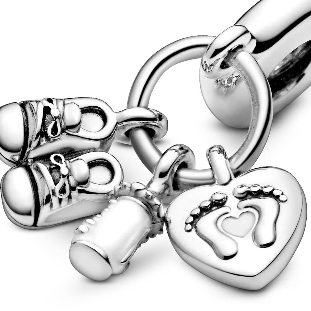 Baby Bottle and Shoes Dangle Charm - Image 5