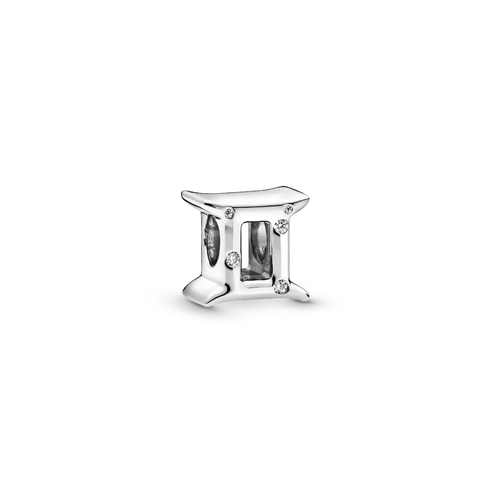 Gemini Zodiac Charm Studded Bracelet Set