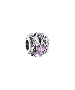 Openwork Purple Daisy Charm