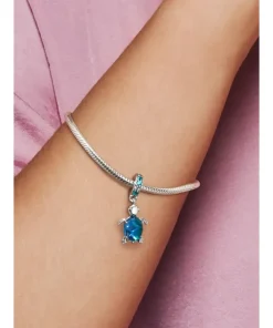 Alternative view of Murano Glass Sea Turtle Dangle Charm