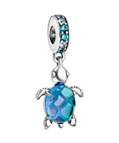 Murano Glass Sea Turtle Dangle Charm