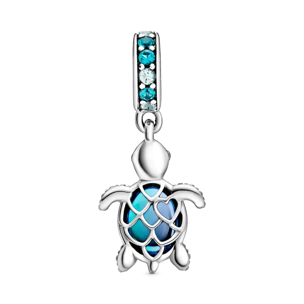Murano Glass Sea Turtle Dangle Charm - Image 5