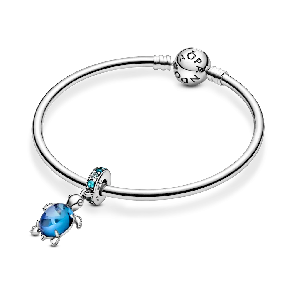 Murano Glass Sea Turtle Dangle Charm - Image 6