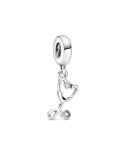 Stethoscope Heart Dangle Charm