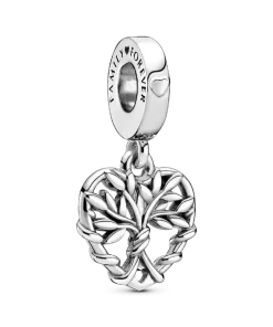 Heart Family Tree Dangle Charm