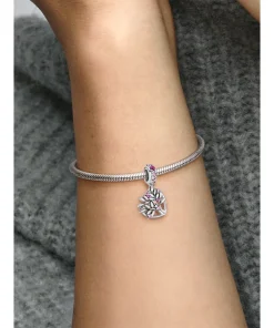 Alternative view of Pink Heart Family Tree Dangle Charm