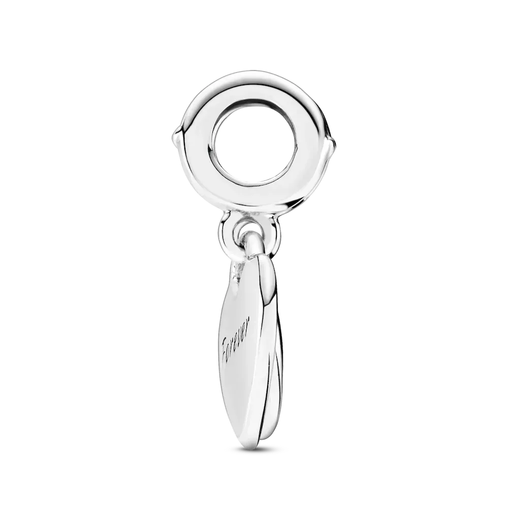 Double Heart Split Dangle Charm - Image 5