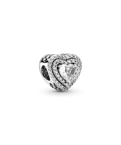 Sparkling Leveled Hearts Charm