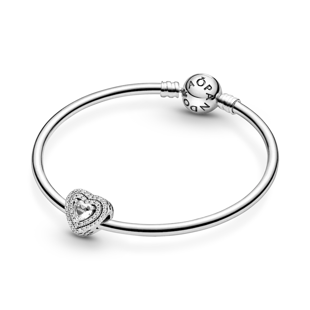 Sparkling Leveled Hearts Charm - Image 5