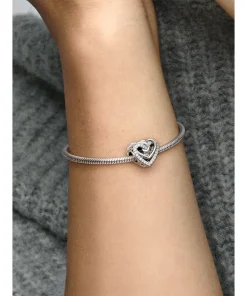 Alternative view of Sparkling Entwined Hearts Charm