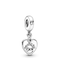Friends Forever Heart Dangle Charm