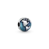 Blue Globe Clip Charm