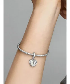 Alternative view of Cats & Hearts Dangle Charm