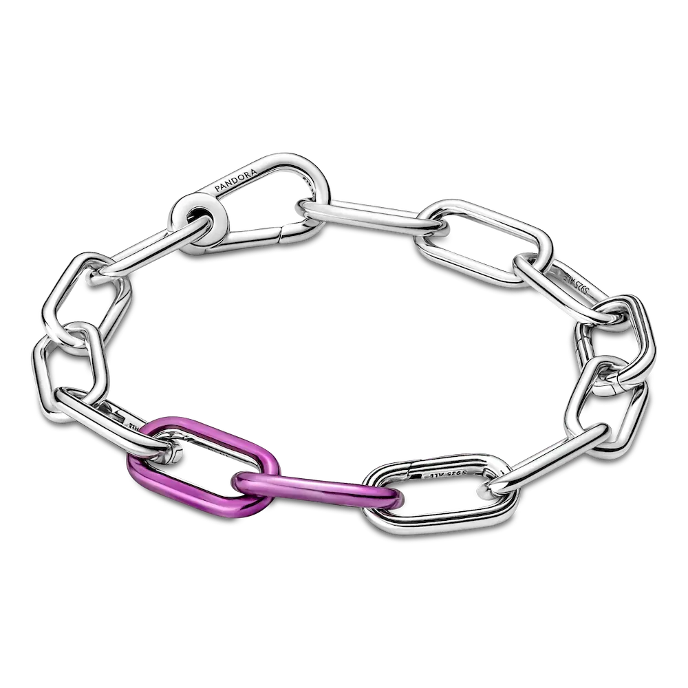 FINAL SALE - Pandora ME Styling Shocking Purple Double Link - Image 4
