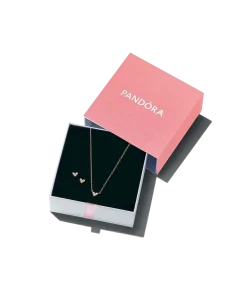 Triple Stone Heart Gift Set