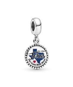 Texas State Map Dangle Charm