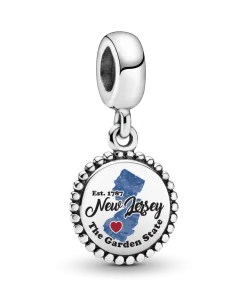 NJ Map Dangle Charm
