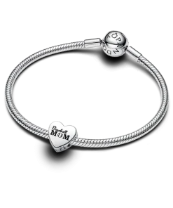 Alternative view of Baseball Mom Heart Charm