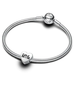 Alternative view of Softball Mom Heart Charm