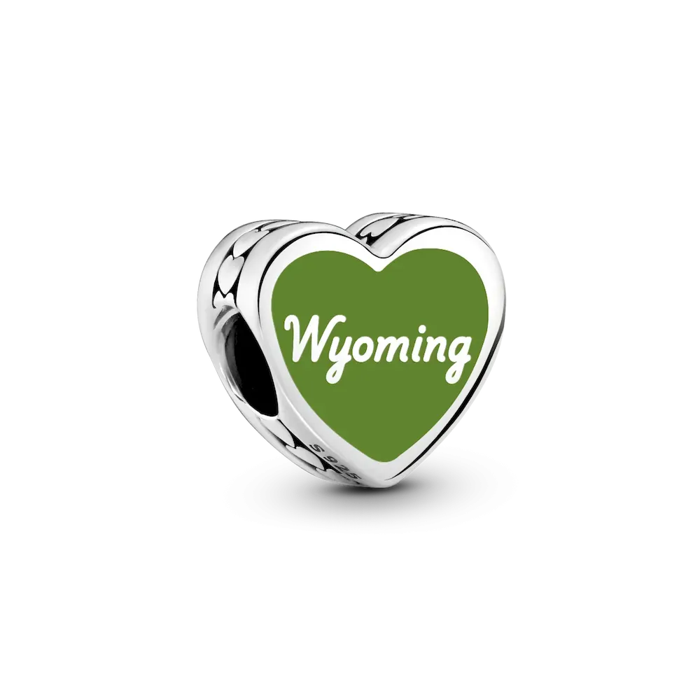 Wyoming Heart Charm - Image 2