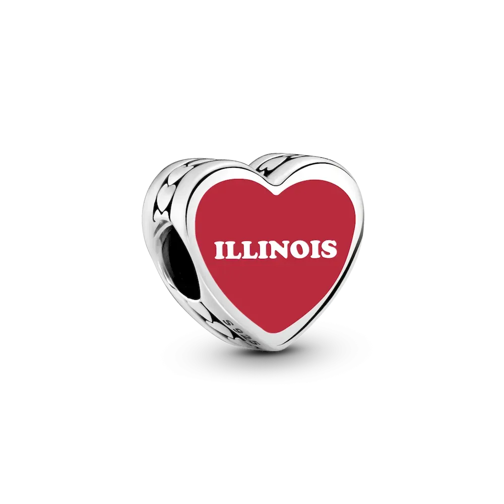 Illinois Heart Charm - Image 2