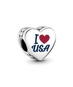 Alternative view of USA Heart Charm