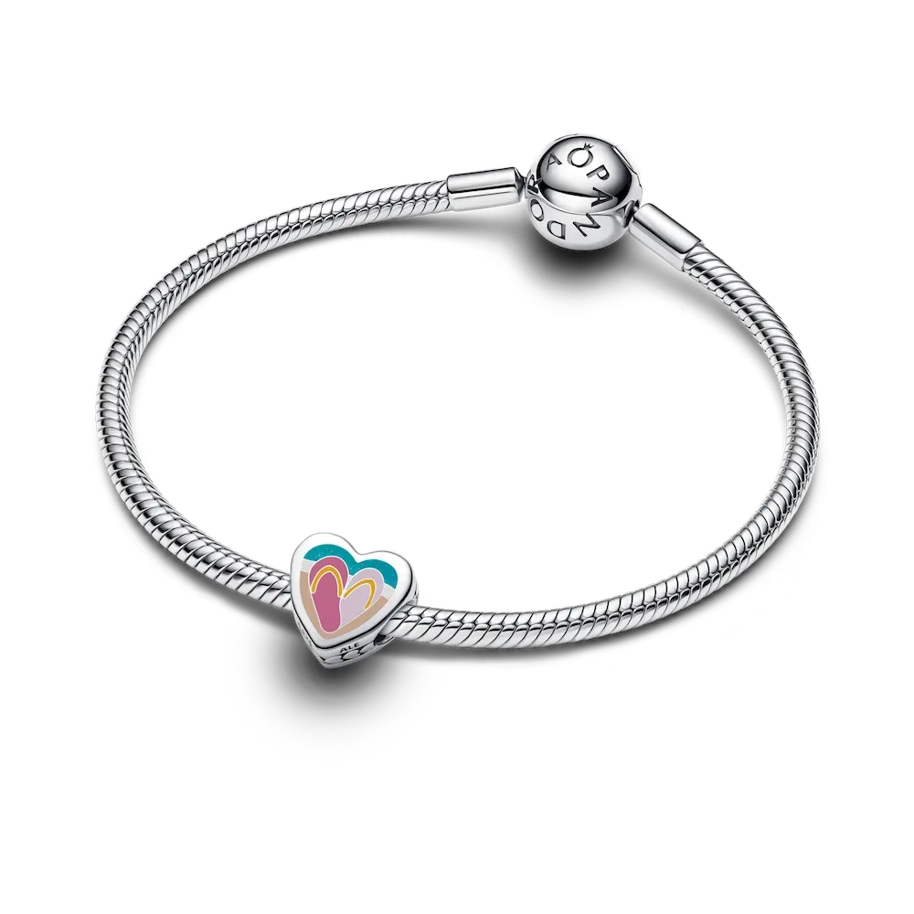 Beach Sandal Heart Charm - Image 2