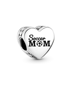 Soccer Mom Heart Charm