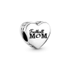 Football Mom Heart Charm