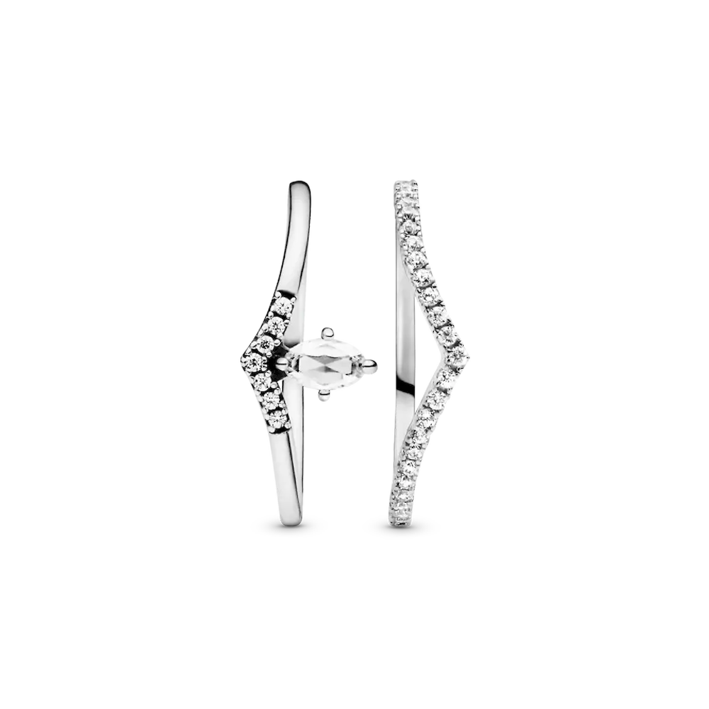 Classic Wishbone Stacking Ring Set