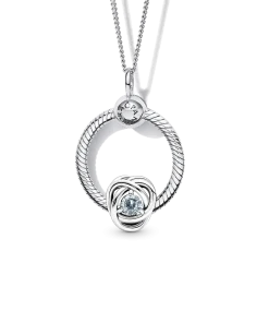 March Birthday Necklace Set