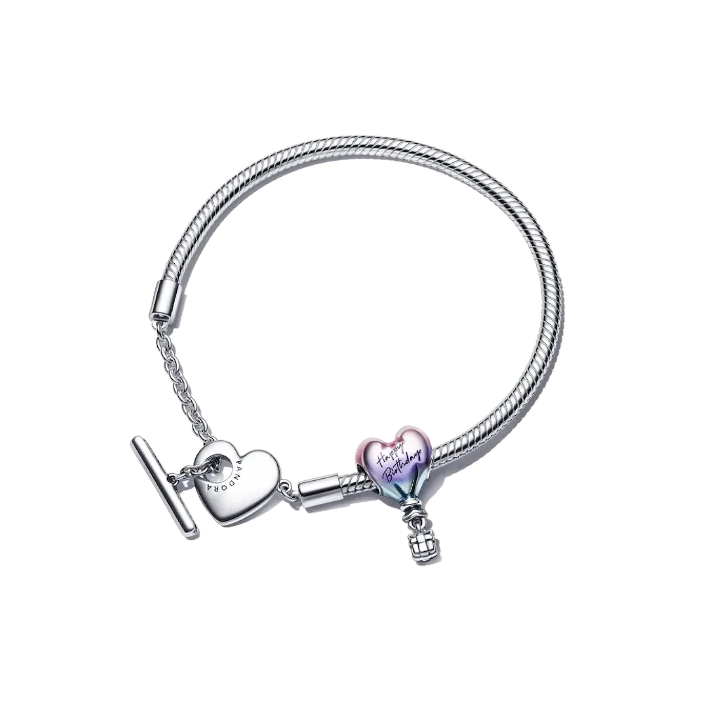 Happy Birthday Hot Air Balloon Heart T-Bar Set