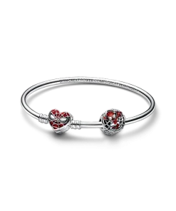 Marvel Spider Man Charm and Bangle Set