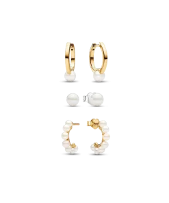 Treated Freshwater Cultured Pearl Earring Set