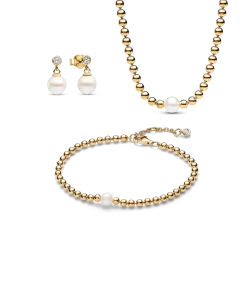 Treated Freshwater Cultured Pearl & Beads Jewelry Set