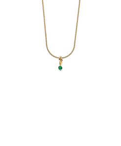 May Eternity Circle Dangle Charm Necklace Set