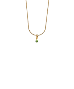 August Eternity Circle Dangle Charm Necklace Set