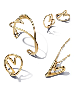 Organically Shaped Heart Jewelry Set