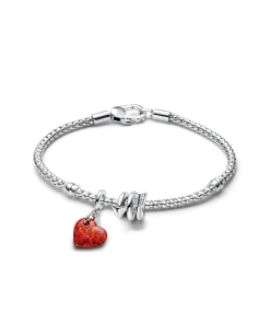 Heart and Arrow Charm Bracelet Set