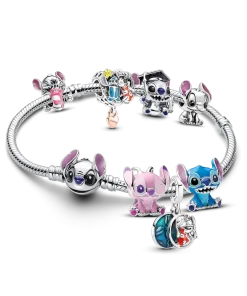 Disney x Pandora Lilo and Stitch Full Collection Charm Bracelet