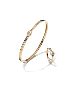 Pandora Infinite Lab-grown Diamond Bracelet and Ring Set 0.50 carat tw 14k Gold