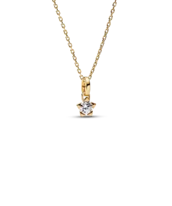 Pandora Talisman Lab-grown Diamond Star Pendant Necklace 0.25 carat tw 14k Gold