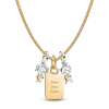 A Mother's Love Engravable Charm Necklace Set